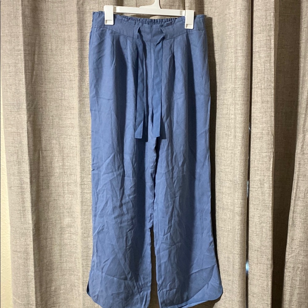 Soft Surroundings Blue Wide Leg Pants